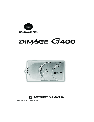 Konica Minolta Digital Camera G400 owners manual user guide