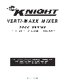 Kuhn Rikon Mixer 5000 Series owners manual user guide