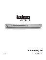 Lexicon Car Amplifier DD-8 owners manual user guide