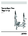 Life Fitness Home Gym Olympic Bench owners manual user guide