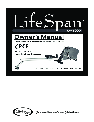 LifeSpan Rowing Machine RW1000 owners manual user guide