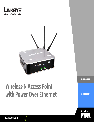 Linksys Network Router WAP4400N owners manual user guide