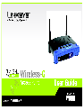 Linksys Network Router WAP54G v2 owners manual user guide