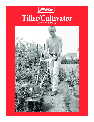 Little Wonder Tiller Tiller/Cultivator owners manual user guide