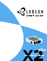 Luxeon Projector AV-X2Plus owners manual user guide