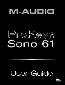 M-Audio Door SONO 61 owners manual user guide