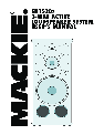 Mackie Speaker SR1530Z owners manual user guide