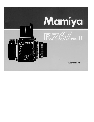 Mamiya Camcorder RZ67 PRO II owners manual user guide