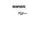 Marantz Home Theater System SR6001 owners manual user guide