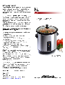 Maximatic Slow Cooker MST-800V owners manual user guide