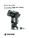 Meade Telescope LX90GPS owners manual user guide