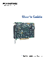 Measurement Specialties Network Card PCI-DAS1002 owners manual user guide