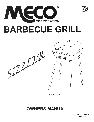 Meco Charcoal Grill 3335 owners manual user guide