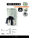 Melissa Coffeemaker 645-071 owners manual user guide