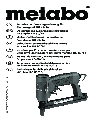 Metabo Staple Gun KG 16 owners manual user guide