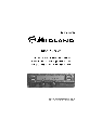 Midland Radio Car Stereo System 120/320 CHANNEL UHF-HIGH BAND MOBILE owners manual user guide