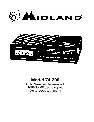 Midland Radio Weather Radio 74-200 owners manual user guide