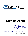 Mocomtech Modem CDM-570 owners manual user guide