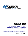 Mocomtech Modem CDM-QX owners manual user guide