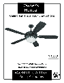 Monte Carlo Fan Company Fan 5ED56WAD Series owners manual user guide