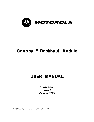 Motorola Network Card Canopy Backhaul Module owners manual user guide