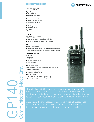 Motorola Two-Way Radio GP140 owners manual user guide
