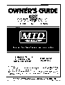 MTD Lawn Mower 561 Series owners manual user guide