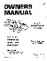 MTD Tiller 214-412-000 owners manual user guide