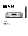 NAD Car Video System L73 owners manual user guide