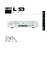 NAD DVD Player L 53 owners manual user guide