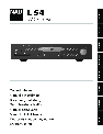 NAD DVD Player T550 owners manual user guide