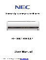 NEC Air Conditioner RIH-2667 owners manual user guide