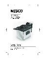 Nesco Fryer DF-1250T owners manual user guide