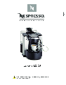 Nespresso Coffeemaker ES 80 owners manual user guide