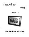 Nextar Digital Photo Frame N7S-100 owners manual user guide