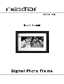 Nextar Digital Photo Frame N7W-1BE owners manual user guide
