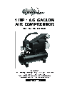 Northern Industrial Tools Air Compressor 1 HP / 1.6 GALLON AIR COMPRESSOR owners manual user guide