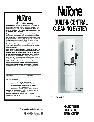 NuTone Water System CV350 owners manual user guide