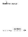 Oce North America Printer TDS700 owners manual user guide