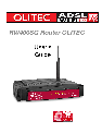 Olitec Network Router RW400SG owners manual user guide