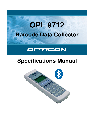Opticon Scanner OPL 9712 owners manual user guide