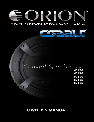 Orion Car Audio Car Speaker CO500 owners manual user guide