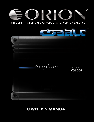 Orion Car Audio Stereo Amplifier CO6004 owners manual user guide