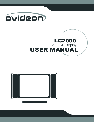Ovideon Flat Panel Television LC2000 owners manual user guide