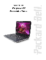 Packard Bell Laptop ST owners manual user guide