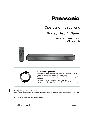 Panasonic Blu-ray Player DMP-BDT460 owners manual user guide