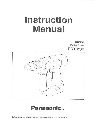 Panasonic Drill EY6230 owners manual user guide