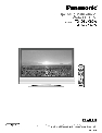 Panasonic Flat Panel Television TX-26LX60A owners manual user guide