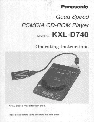 Panasonic Portable CD Player KXL-783M owners manual user guide