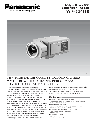 Panasonic Security Camera WV-CP110 owners manual user guide